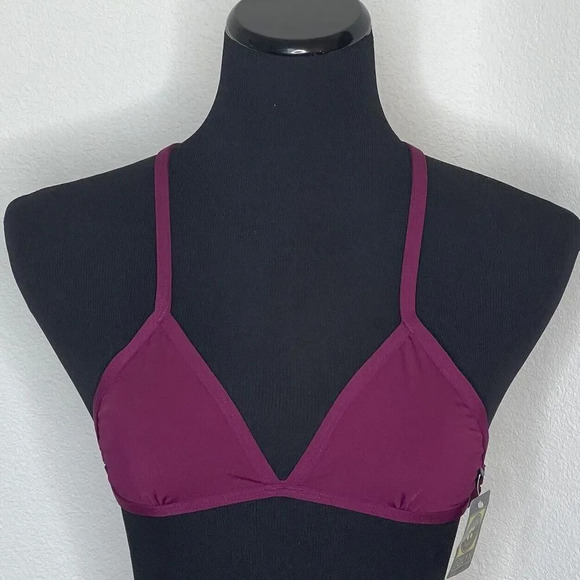 Jolyn Bikini Top Triangle XS‎ Red (Cabernet) New with tags - Picture 1 of 5